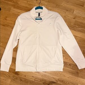 Adidas Classic White Zip-Up Jacket